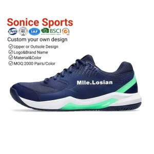 Unisex Tennis Shoes Breathable Mesh Upper Outdoor Clay Sole Custom Logo Spring Summer Winter