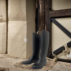 Unisex Waterproof PVC Knee High Equestrian Boots Fashionable Horse Riding Boots for Men Women Kids for Winter Spring