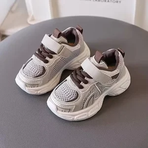 Unisex Winter Lace up Flat Sole Running Shoes Breathable Casual Sports Sneakers for Kids