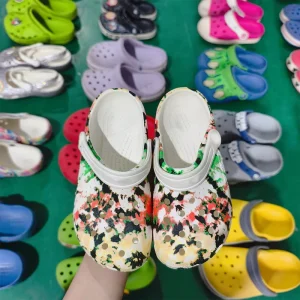 Used Children’s Unisex Summer Light Weight PVC Slippers Casual Cartoon Shoes Sandal Mix Design for Kids Second Hand