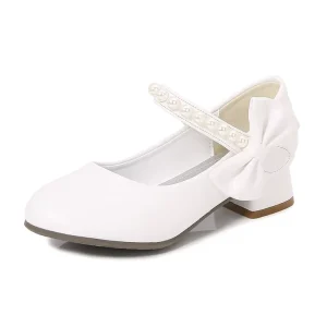 Versatile Elegant Princess Shoes Children’s Dance Performance Dress High Heels for Toddlers
