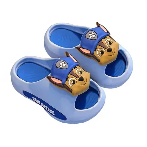 Wang Wang Team’s Great Merit Summer Children’s Open Toe Cartoon Sandals for Boys Girls Non Slip Indoor Bathing