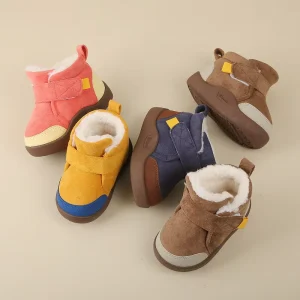 Warm Cotton Baby Girl Shoes 6-12 Month Fashion Winter Ankle Boots for Children New Styles Plush Custom Kids Snow Boots