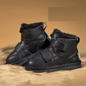 Warm Snow Custom Logo Women’s Non slip Breathable Fluffy Ankle Waterproof Winter Boots for Girls
