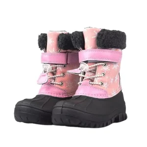Waterproof Anti Resistant Fur Polar Fleece Lining Winter Snow Boots for Children