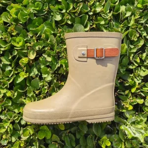 Waterproof Boy Rubber Rain Boots Toddler Mud Gumboots Buckle Wellington Boots for Kids
