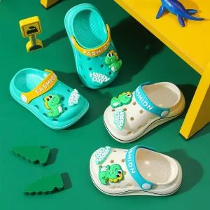 Waterproof Children’s Cartoon PVC Shoes Swimming Slipper for Boys and Girls Non slip Breathable Kids Soft Sandals