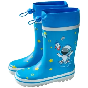Waterproof Children’s Rain Boots for Primary School Students Medium Sleeve Overshoes Rubber Boys and Girls Shoes