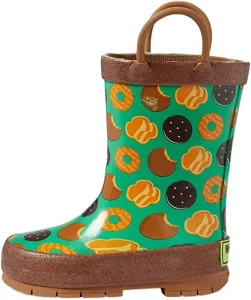 Waterproof Children’s Rain Boots in Rainy Days Primary School Students’ Medium Sleeve Overshoes Rubber Boys and Girls’ Shoes