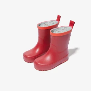 Waterproof Durable Rubber Kids Rain Boots for Toddler Boys Girls Unisex Outdoor Puddle Shoes Easy-On Non-Slip Soft Lining