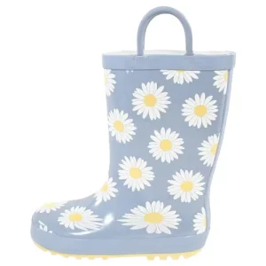 Waterproof Kids Rubber Rain Boots for Boys Girls Lightweight Toddler Rain Shoes for Outdoor Garden Play
