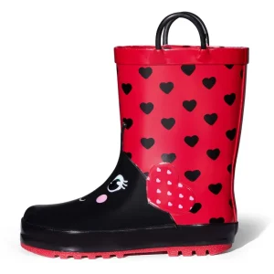 Waterproof Ladybug Fashion Red 3D Cute Kids Popular Girl’s Rubber Rain Boot