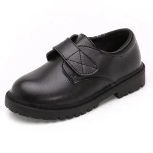 Waterproof Platform Children Dress Comfortable Slip on Black Loafers Boy Walking Casual Shoes