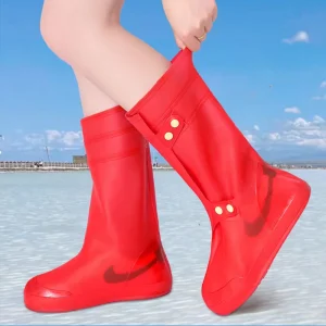Waterproof Rain Boots for Adult Men Women Kids Silicone TPE Rain Shoes Protector Rain Shoe Cover