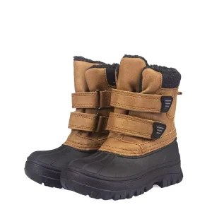 Waterproof TPR Out Sole Warm Lining Velcro Design Kids Winter Snow Boots