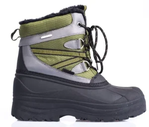Waterproof Upper Plush Lining and Midsole Warm Unisex Kids Winter Snow Boots with Rubber Sole
