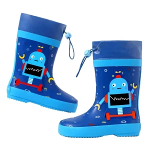 Waterproof Winter Rain Boots for Kids Rubber Sleeve Overshoes
