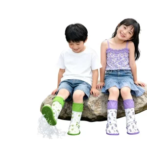 Wear-resistant Men Womens Childrens Thickened High-Top Waterproof Rain Boot Covers for Cycling Riding Hiking Sand