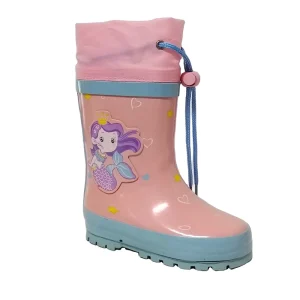 Wellington Welly Kids Waterproof Winter Pink Rubber Rain Boots Fashion Color Anti-Slip Lining US/EU Size 21-35 Water