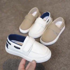 Western Design White Loafers for Kids Fashion Children’s Casual Shoes New Styles Flat Boys Moccasin Footwear Girls