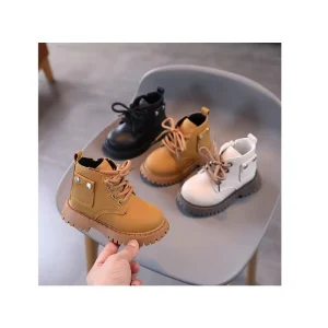 Western Winter Boots for Kids Fashion Trend Children Shoes Baby Girls Footwear New Design Ankle Boys Leather Boots