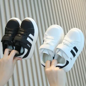 White Children’s Sports Shoes for Boys Girls Spring Autumn Fashion Running Shoes