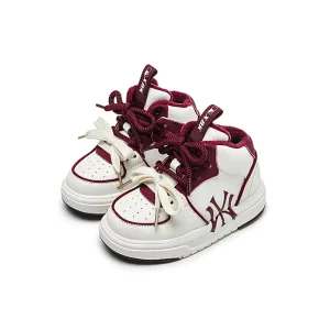 Winter Children’s Boys Girls Microfiber Leather Breathable Shoes Kids Toddler School Outdoor High-top Skateboarding Shoes