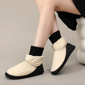Winter Cotton Boots Loose Mouth Soft Ballet Dance Shoes for Keep Warming Kids Women Shoe Dance Practice Warm Ballerina
