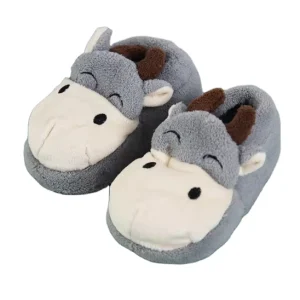Winter Cute Warm Anti Slip Comfortable Grey Home Children Soft Kids for