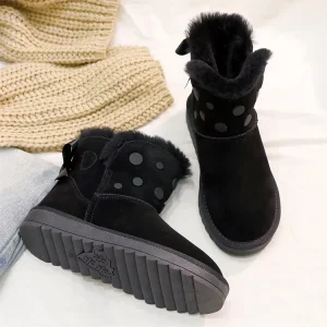 Winter Kids Snow Boots Ankle Girls Lady Designer Luxury Short Fluff Boots
