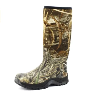 Winter Natural Waterproof Men Rubber Safety Hunting Farming Rain Boots for Men