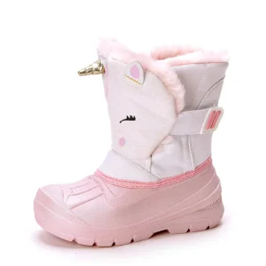 Winter Outdoor Casual Children Shoes Cute Unicorn Warm Anti-slip Cotton Boy Girl Children’s Snow Boots Warm Shoes Kid Snow Boots