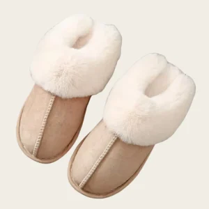 Winter Rainbow Color Women’s Fur Slip On Slippers Kids and Adult Plush House Shoes