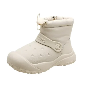 Winter Snow Boots for Kids Waterproof Velvet Warm Super Soft Sports Cotton Shoes Boys Girls Toddler Boot Leather Upper Material