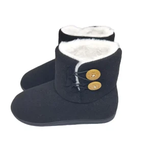 Winter Snow Boots with Anti Slippery Flat Design Outdoor Slip On Boots for Toddler & Little Kids