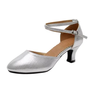 Women Rhinestone Ballroom Dance Shoes Latin Salsa Performance Dance Shoes