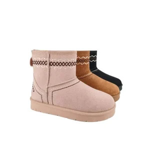 Women and Kids Boots Shoes Warm Plush Lining Shoes for Winter
