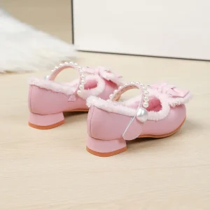 Women’s & Children’s Formal High Heel Dance Shoes with Rhinestones Customizable Autumn Winter Warmth Height Increasing