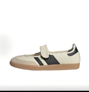 Women’s Fashion Mary Jane Flat Shoes Beige Retro Stripe Rubber Upper Mesh Lining All Seasons Casual Comfort