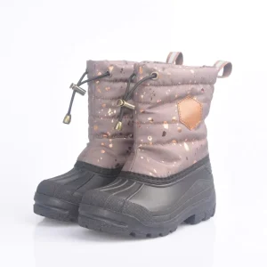 Woolen Lining Waterproof Oxford Upper Reflective Strips Anti-Slip Rubber Sole Kids Snow Boots