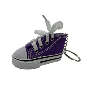 Woven Keychain Square Pattern Floater Key Chain Sneaker Keychain Canvas Shoe Carabiner for Outdoor Sports