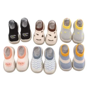 XIANGHUI Spring Summer and Autumn Thin Baby Shoes Socks Soft Sole Toddler Shoes Socks Non slip Shoes Socks