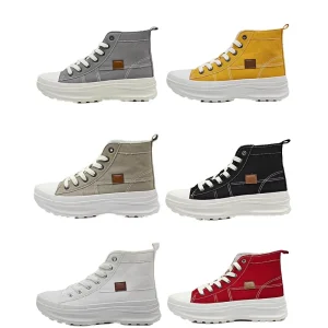 XRH New Arrival Women’s Mens High Top Canvas Sneakers Trendy White Casual Skateboarding Shoes for Men Custom Sneakers OEM
