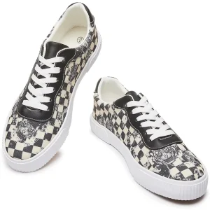XRH Spring Summer Custom Logo Sneaker Casual Kids Plaid Tiger Printed Classic Canvas Shoes for Mens