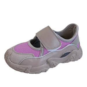 Xia Meng Children’s Shoes Spring Summer Korean style Velcro Sneakers Lightweight Breathable Mesh Non slip Ankle Unisex
