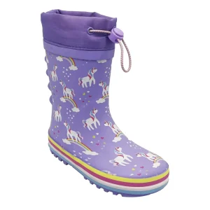 YL 25098 Customized Mid Calf Comfortable Outdoor Non slip Water Resistant Kids Rubber Rain Boots for Children