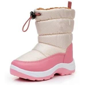 YL 25297 High Quality Fashion Mid Calf Thermal Warm Waterproof Children’s Girls Winter Snow Boots for Kids