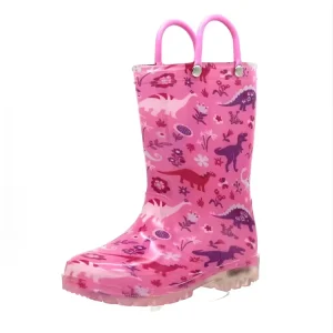 YL015 OEM and ODM Customized Fashion Outdoor Anti slip Waterproof Children’s PVC Rain Boots for Kids