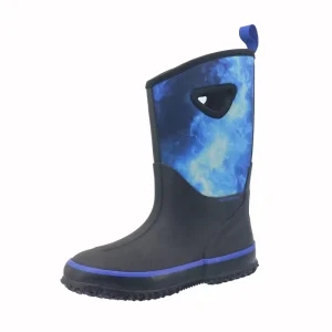 YLK3334 Factory Direct Mid Calf Outdoor Anti slip Waterproof Children’s Neoprene Rain Boots for Kids