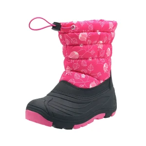 YLK434 Fashion Pink Thermal Warm Outdoor Waterproof Kids Children’s Winter Snow Boots for Girls